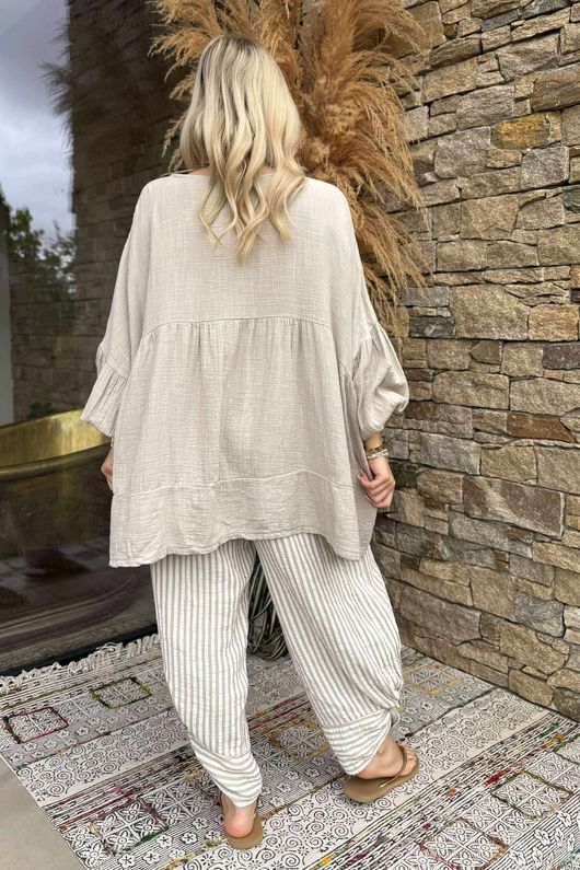 Made in Italy Santos Artist Smock Stone - 